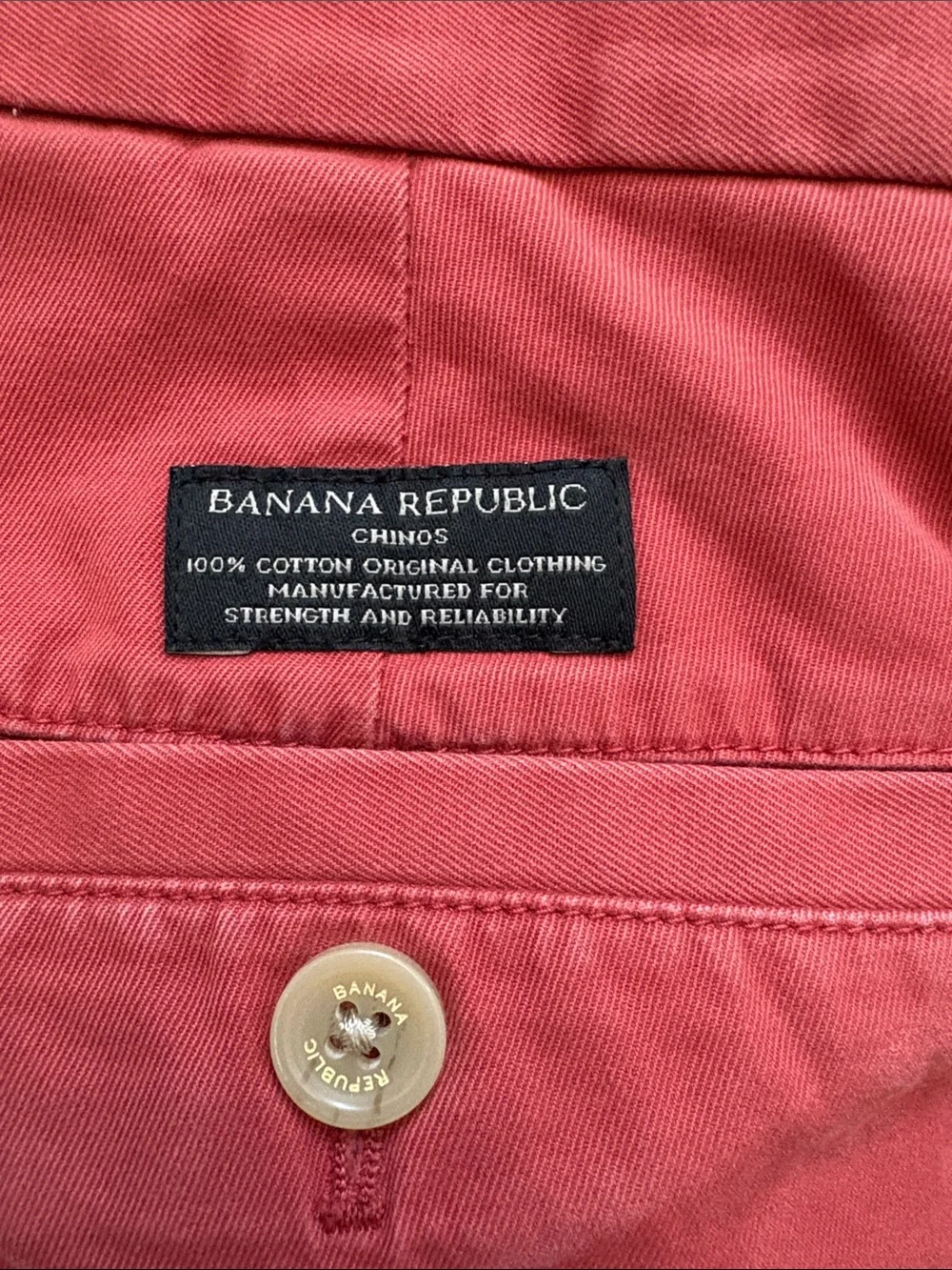 Banana Republic Men's Coral Chino Pants